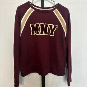Euc Marc New York varsity letter sweatshirt, size L